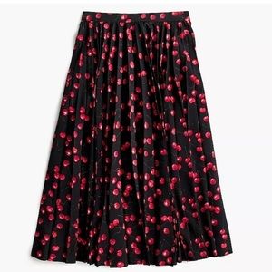 J.Crew cherry print midi skirt